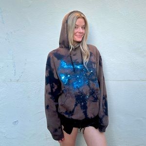 Galaxy Reverse Tie Dyed Unisex hoodie